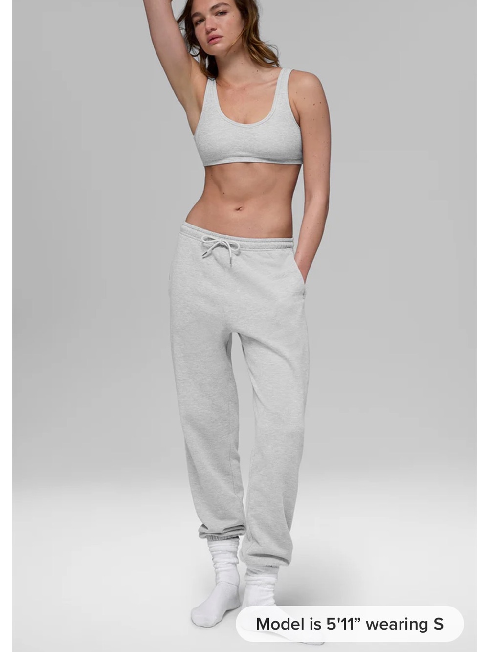 Alo Yoga Chill Sweatpant - Size S - color Bone